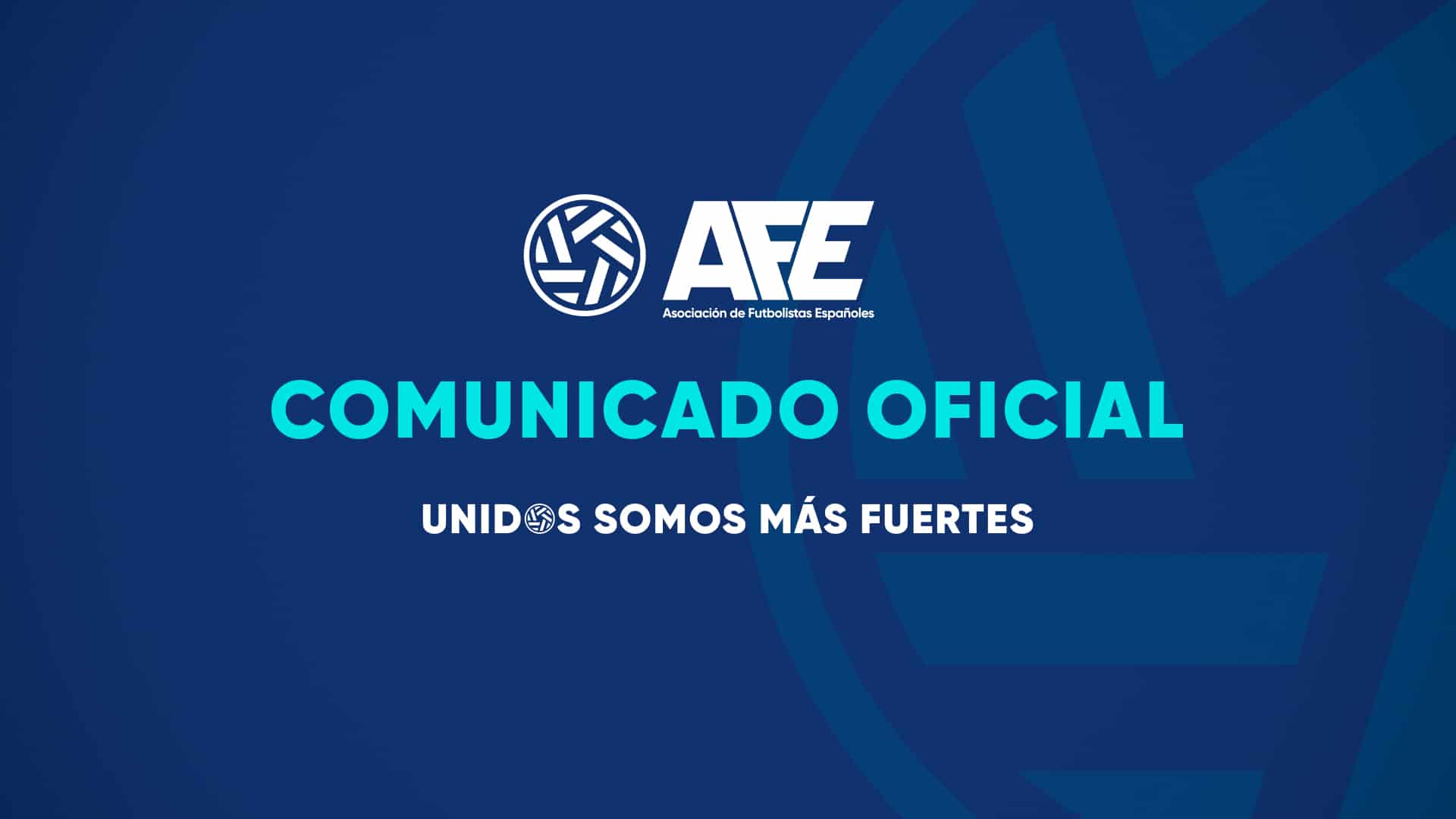 Comunicado oficial AFE